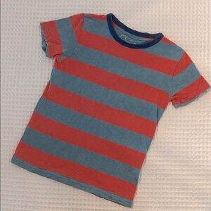 Mini Boden Kids T-Shirt - Red and Teal Stripes